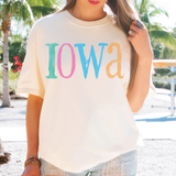 Iowa Watercolor DTF Print