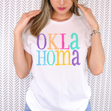 Oklahoma Watercolor DTF Print