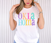 Oklahoma Watercolor DTF Print