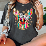 Watercolor Reindeer DTF Print