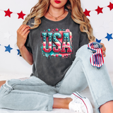 Watercolor USA DTF Print