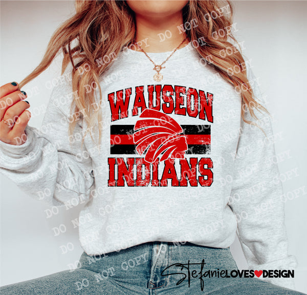 Hometown Classic Wauseon Indians DTF Print