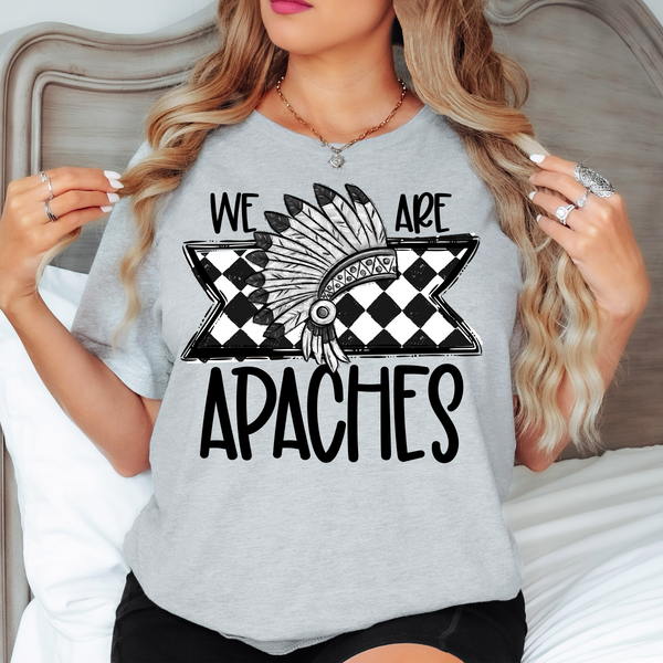 We Are Apaches Checker DTF Print