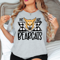 We Are Bearcats Checker DTF Print