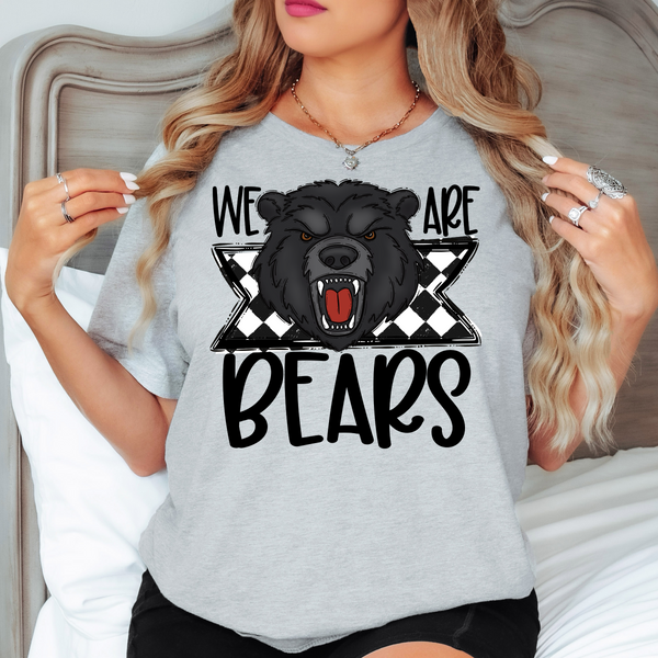 We Are Bears Checker DTF Print