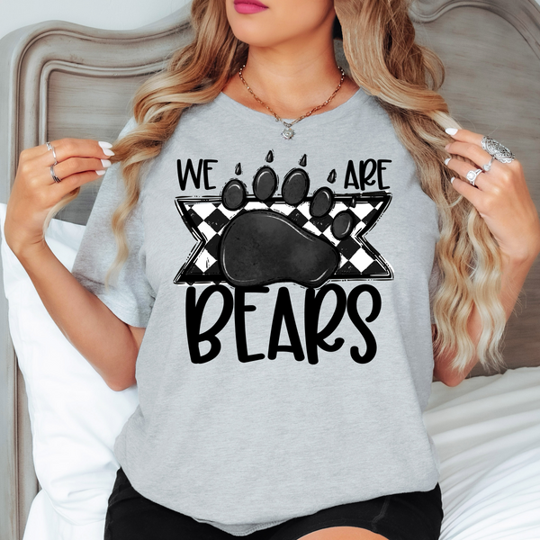 We Are Bears PAW Checker DTF Print