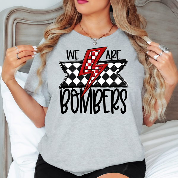 We Are Bombers Checker DTF Print