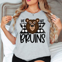 We Are Bruins Checker DTF Print