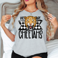 We Are Cheetahs Checker DTF Print