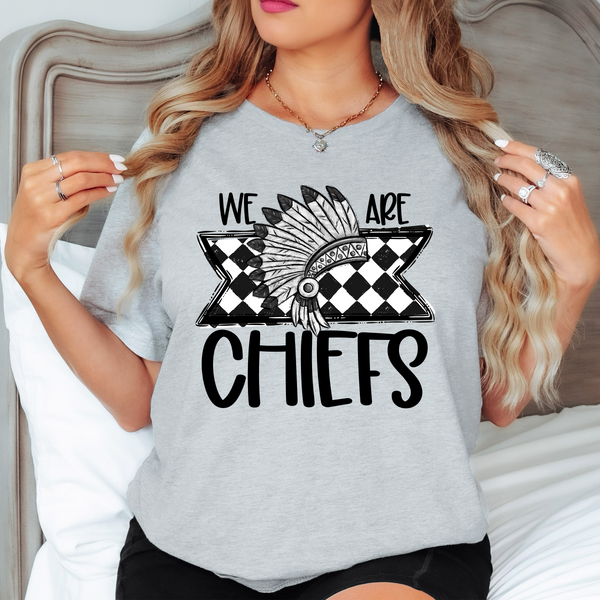 We Are Chiefs Checker DTF Print