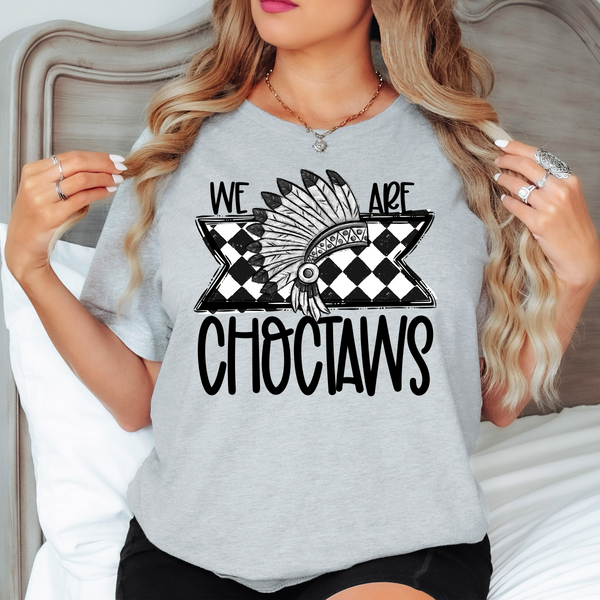 We Are Choctaws Checker DTF Print