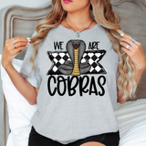 We Are Cobras Checker DTF Print
