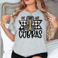 We Are Cobras Checker DTF Print