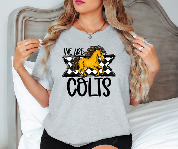 We Are Colts Checker DTF Print