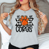 We Are Corgis Checker DTF Print