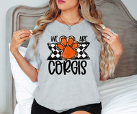 We Are Corgis Checker DTF Print