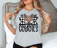 We Are Coyotes Checker DTF Print