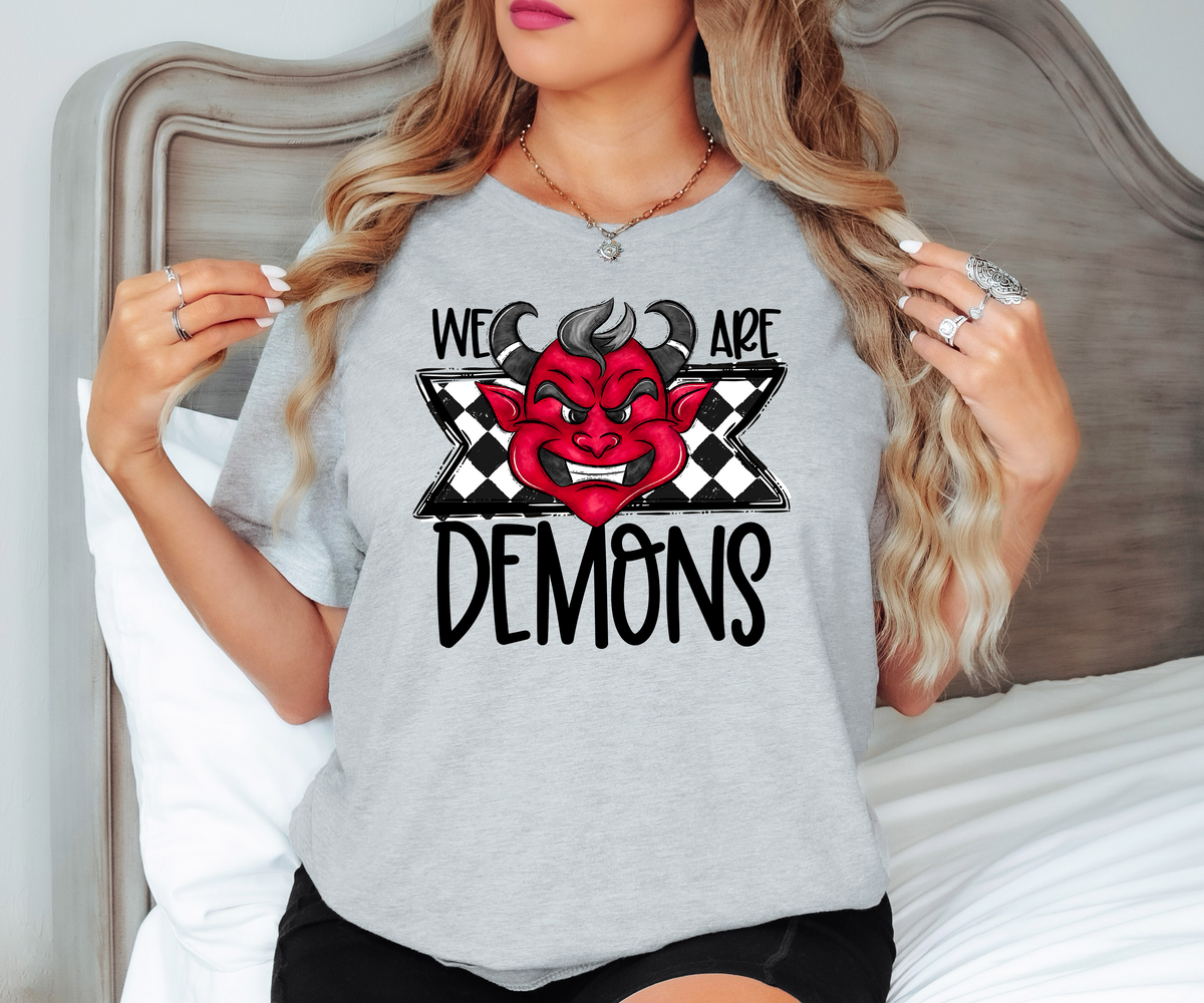 We Are Demons Checker Dtf Print Torch Light
