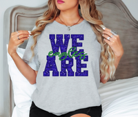 We Are Eagles Glitter Effect DTF Print