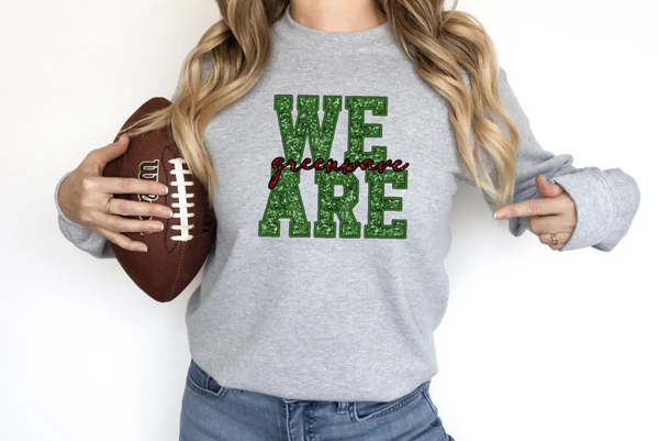 We Are Greenwave Glitter Effect DTF Print