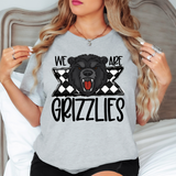 We Are Grizzlies Checker DTF Print