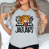We Are Jaguars Checker DTF Print