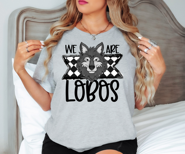 We Are Lobos Checker DTF Print