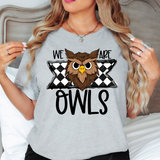 We Are Owls Checker DTF Print