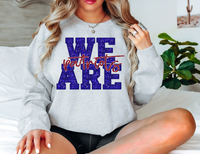 We Are Patriots Glitter Effect DTF Print