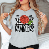 We Are Ramblers Checker DTF Print