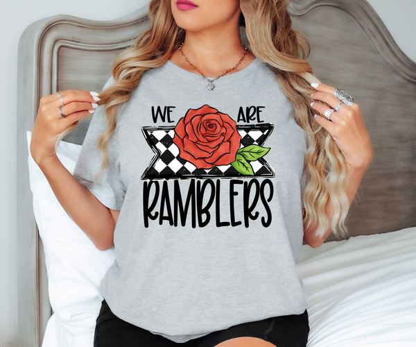 We Are Ramblers Checker DTF Print