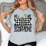 We Are Scorpions Checker DTF Print