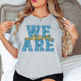 We are Wildcats Glitter Effect DTF Print