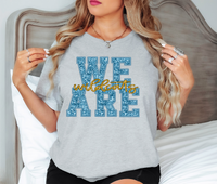 We are Wildcats Glitter Effect DTF Print