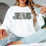 Boho Floral Jesus DTF Print