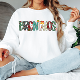 Bronchos Christmas Doodle DTF Print