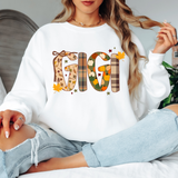 Gigi Fall Doodle DTF Print