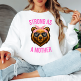 Strong as a Mother Bear head DTF Print