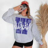 Wildcats Stripes Varsity Team DTF Print