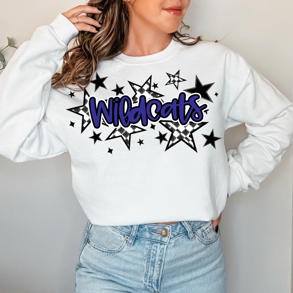 Wildcats Retro Star DTF Print