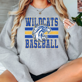 Wildcats Baseball Grunge DTF Print