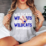 Wildcats Baseball Repeat DTF Print