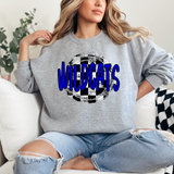 Wildcats Checker Circle DTF Print