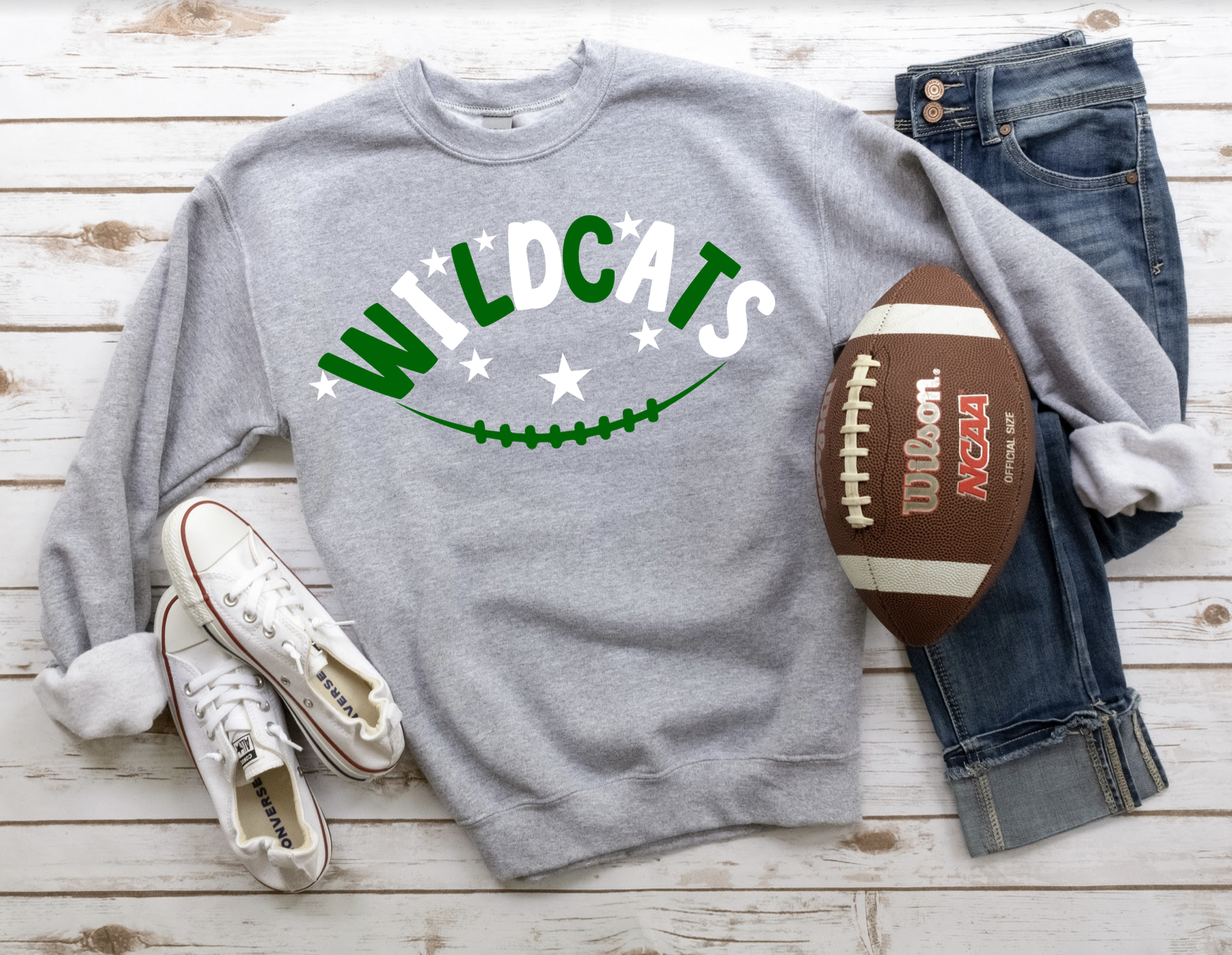 Wildcats Football Star DTF Print