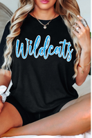 Wildcats Glitter Effect DTF Print