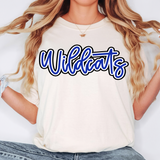 Wildcats Outline DTF Print