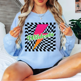 Wildcats Checker Leopard Bolt DTF Print