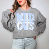 Wildcats Stacked Preppy Coquette DTF Print