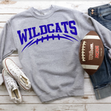 Wildcats Football Arched DTF Print