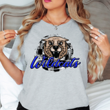 Wildcats Checker Circle DTF Print